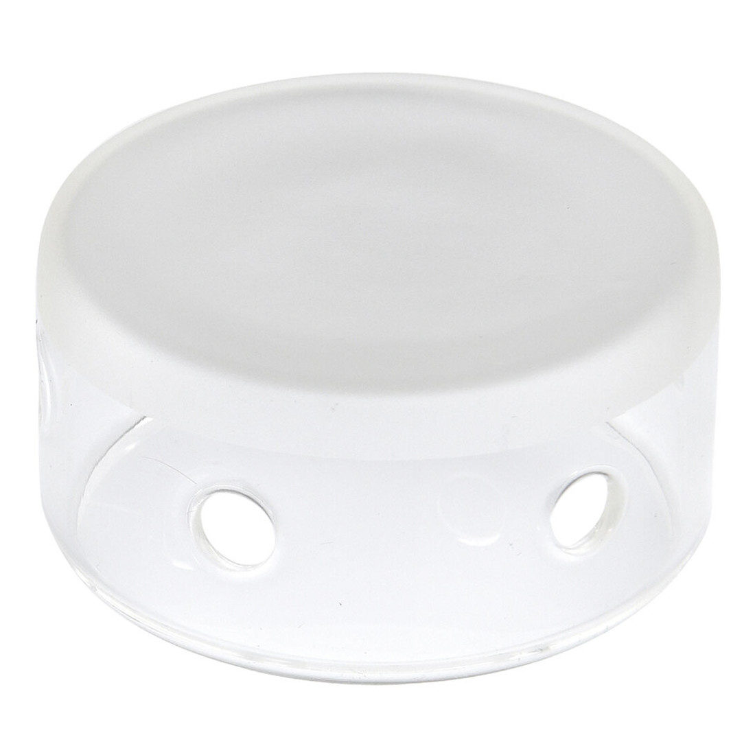 The Godox Glass Dome For AD300Pro is a clear, round glass cover with a white top and three evenly spaced round holes on its side.