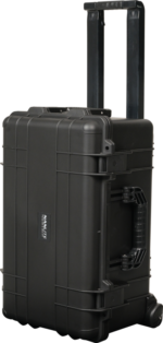 NANLITE Forza 60B II 3 Kit Bi-color Spot Light - LED light is supplied in a black hard shell roll-up case with retractable and side handle, designed for durable and protective transportation.