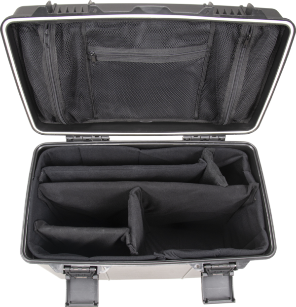 The NANLITE CC-P-38 Hard Case features a hard shell, padded adjustable dividers and mesh zippered lid pockets for organized and secure storage of gear or accessories.