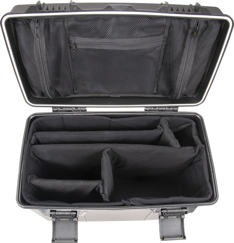 The NANLITE CC-P-38 Hard Case features a hard shell, padded adjustable dividers and mesh zippered lid pockets for organized and secure storage of gear or accessories.