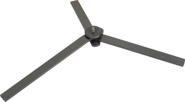 NANLITE floor stand for T12 tubular luminaire with sturdy base and elegant support column against a white background.