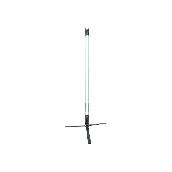 The NANLITE Floor stand for Pavotube 60X is a vertical LED light tube mounted on a tripod stand, and is displayed on an isolated white background.