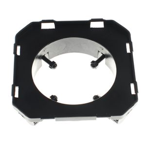 The Godox Softbox Universal Mount 60x60cm includes a black and silver square bracket with a circular centre hole and four screw holes designed to securely fix or support softbox components.