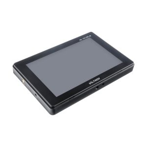 The black Viltrox DC 70 HD LCD 7" monitor with rectangular screen is displayed diagonally against a white background.