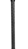 The Sirui SVM-165 Rapid System Monopod is a black carbon fibre monopod with a handle, adjustable parts and a small tripod base with three folding legs at the bottom.