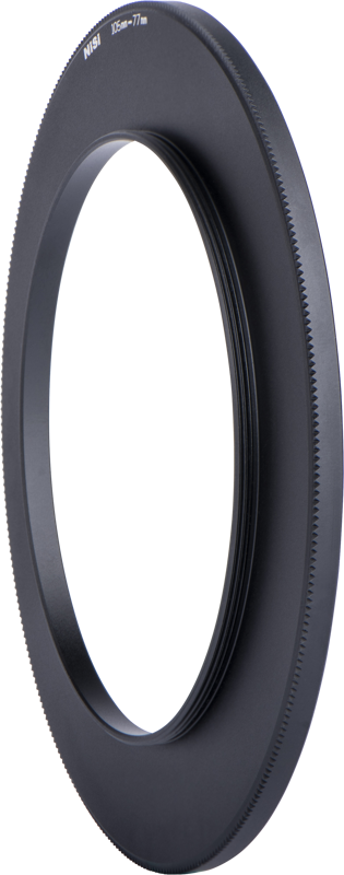 Black round metal NiSi adapter ring for NiSi S5/S6 filter holder 77-105mm - the filter adapter is visible against a white background.