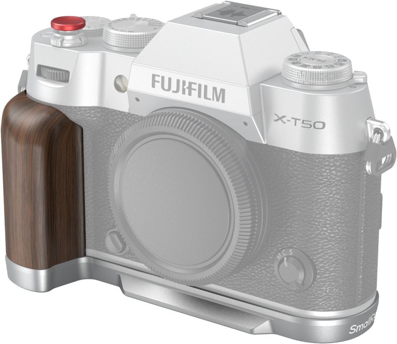 SmallRig 4735 Wooden L-Shape Grip for Fujifilm X-T50 Silver