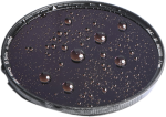 NiSi Filter IRND1000 Pro Nano Huc 39mm circular polarisation filter close-up shows water droplets on its surface, highlighting its water-repellent coating and the information marked on the edge.