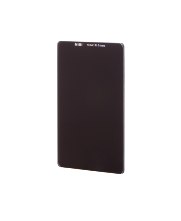 The rectangular NiSi filter ND64 for P1 (Smartphones/Compact) with a dark tint is shown upright against a white background.