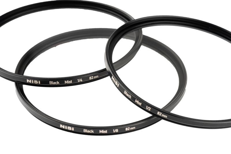 The NiSi Filter Black Mist 1/2 diffusion filter with a diameter of 52 mm is shown on a white background.