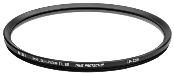 800q-02_117386 Pyöreä, musta NiSi Cine Filter Explosion Proof / True Protector LP9210 for LEITZ Summilux C / Thalia -suojasuodin näkyy valkoisella taustalla.