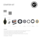 NiSi Starter Kit 100mm System V7 sisältää objektiivisovitinrenkaat, värisuodattimet, puhdistustyökalut, kantopussin, suodattimen pidikkeen ja objektiivin suojuksen - kaikki tuotteet on järjestetty riviin, ja niiden kuvaukset ja sisällysluettelo ovat alla.