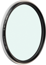 NiSi Filter Swift System Black Mist 1/8 82mm diffusion filter close-up shows its thin metal ring and clear glass, with 82mm size marking visible.