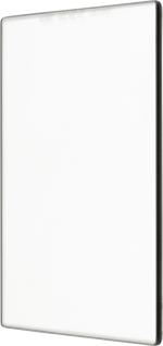 NiSi Square Black Mist 1/4 100x100mm is a rectangular, transparent glass filter with slightly rounded edges and patterned at an angle against a white background.