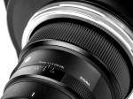 800q-02_125122 Close-up of NiSi Filter Holder S6 Adapter for Sigma 14mm f/1.4 DG DN with clear adapter markings and stylish black design, made for Sigma lens (adapter only) - disc filter holder visible.