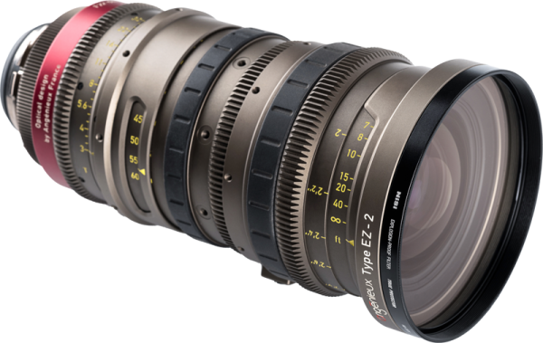 The NiSi Cine Filter Explosion Proof / True Protector AG-11175 for Angenieux EZ-1 & 2 is a protective filter designed for professional lenses, illustrated diagonally on a white background.