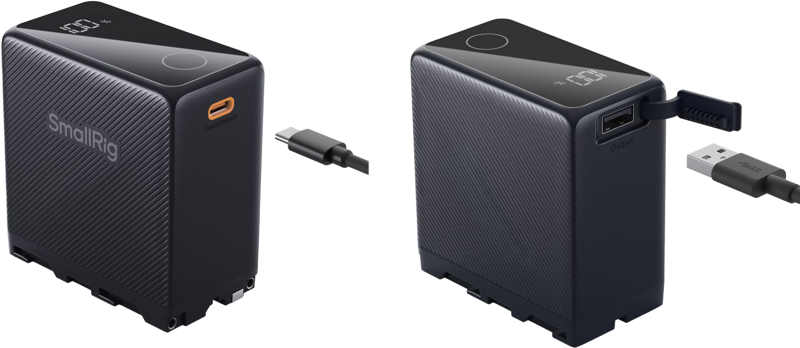 SmallRig 4469 USB-C Rechargeable Camera Battery NP-F970 (musta)