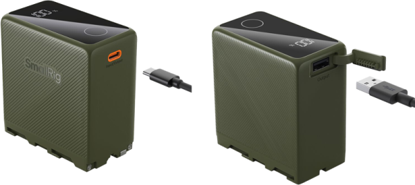 SmallRig 4577 USB-C Rechargeable Camera Battery NP-F970 (green)