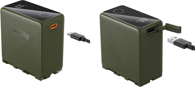 SmallRig 4577 USB-C Rechargeable Camera Battery NP-F970 (green)