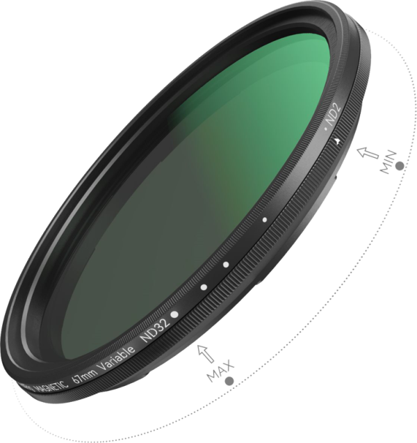 SmallRig 4581 Attachable VND Filter ND2-ND32 (1-5 Stop) 67mm