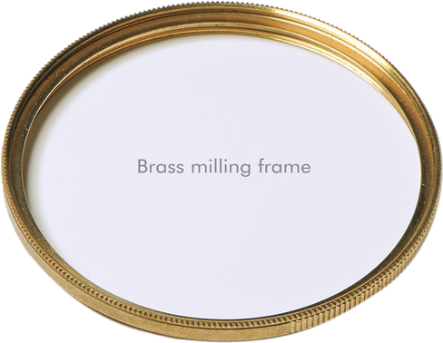 The round, gold-coloured NiSi Filter UV Pro Nano Huc 52mm UV filter with textured edge appears on a white background. In the centre of the frame is the text "NiSi Filter UV Pro Nano Huc 52mm UV filter".