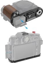 SmallRig 4784 Wooden L-Shape Grip for Fujifilm X-T50 Black