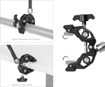 SmallRig 4454 Crab-Shaped Super Clamp Kit with Magic Arm