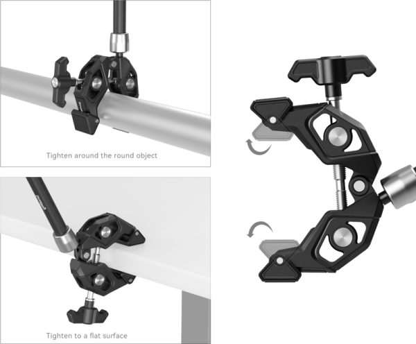 SmallRig 4454 Crab-Shaped Super Clamp Kit with Magic Arm