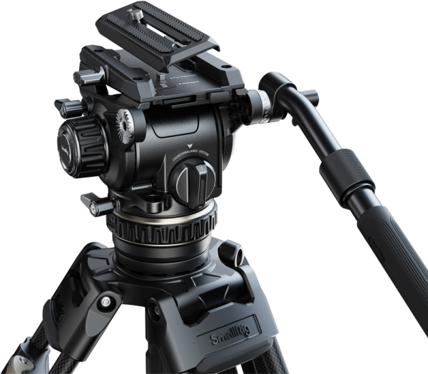 SmallRig 4463 Heavy-Duty Carbon Fiber Tripod Kit AD-120