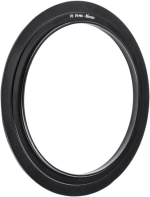 Musta pyöreä NiSi-sovitinrengas Large for V5/V6/V7 Holder 86mm -suodinadapteri näkyy tavallisella valkoisella pohjalla ja siinä on merkintä "V5 VS PRO - 86mm". Sisempi osa on tyhjä, ja siinä näkyy vain ulkorengas.