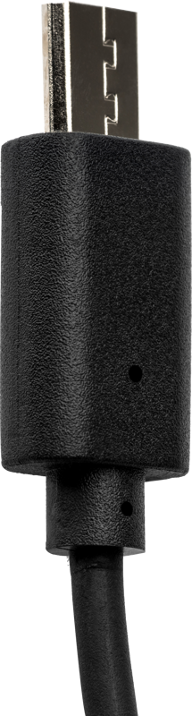 Lähikuva NiSi Shutter Release Cable S2 for Sony -laukaisukaapelista, jossa on musta USB Type-A-liitin ja kaapeli vaaleanharmaata taustaa vasten.
