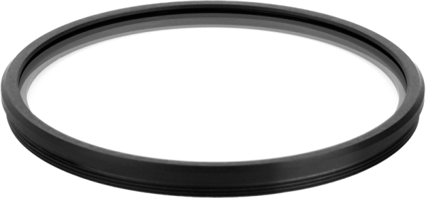NiSi Cine Lens Athena Prime Set PL-Mount -setissä on pyöreitä kameran linssisuodattimia, joissa on mustat metallivanteet ja kirkas lasikeskus valkoista taustaa vasten.