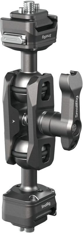 SmallRig 4488 HawkLock H21 Quick Release Magic Arm with Ball Head on metallinen nivelvarsi, jossa on useita niveliä, lukitusnupit ja kiinnityspisteet kameran lisävarusteiden kiinnittämistä varten.