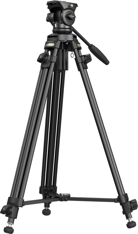The SmallRig 4684 Lightweight Video Tripod Kit AD-50 Lite with adjustable legs, pan handle and top mounting plate is available in a light grey finish.