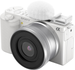 SmallRig 4734 Cold Shoe Adapter with Furry Windscreen for Sony ZV series cameras (white)