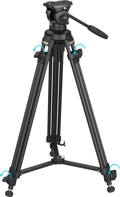 800q-02_128457 SmallRig 4684 Lightweight Video Tripod Kit AD-50 Lite