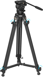 SmallRig 4685 Lightweight Video Carbon Fiber Tripod Kit AD-50