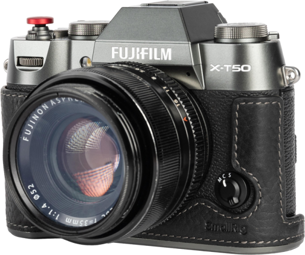 SmallRig 4711 Leather Half Case Kit for Fujifilm X-T50 Black