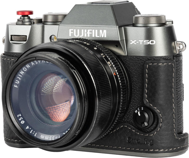 SmallRig 4711 Leather Half Case Kit for Fujifilm X-T50 Black