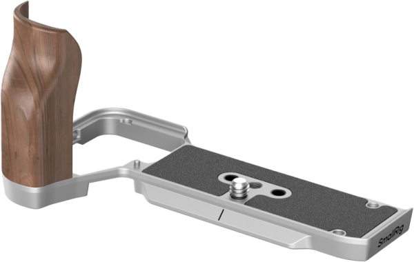 SmallRig 4796 L-Shape Mount Plate with Wooden Handle for Sony Alpha 7C II / Alpha 7CR