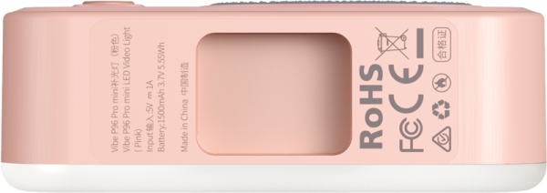 SmallRig 4786 Vibe P108 Pro mini LED Video Light Pink