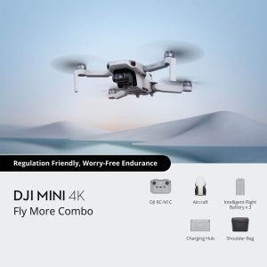 DJI Mini 4K + RC-N1 ohjain + Fly More Combo -drone