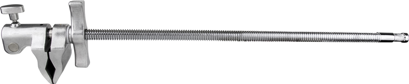 Lähikuva Kupo KCP-601-L 17,5" Super Viser Clamp -puristimesta, jossa on kierretanko, säädettävä leuka ja kiristysnuppi esineiden turvalliseen pitämiseen puu- tai metallityön aikana.