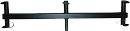 Kupo KS-055 Junior Multi Header is a black metal crossbar with two header legs and a central vertical support leg, shown against a light background.