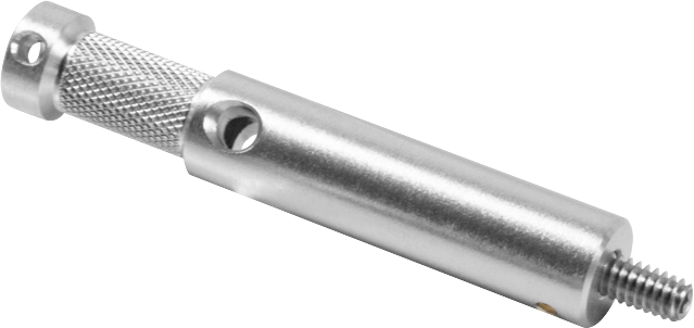 Kupo KS-239 5/8" Studissa on ruostumattomasta teräksestä valmistettu rengastettu sylinterimäinen runko, jossa on kaksi reikää ja 1/4 "-20M-kierreruuvi toisessa päässä. Hopeanvärinen, se tarjoaa turvallisen otteen ja kestävän rakenteen.