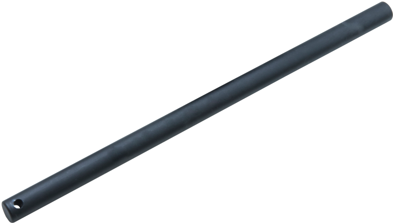 Clutch KS-264 Arm Post (diameter 15.7 mm), black metal rod with a small hole near one end, shown diagonally on a light grey background.