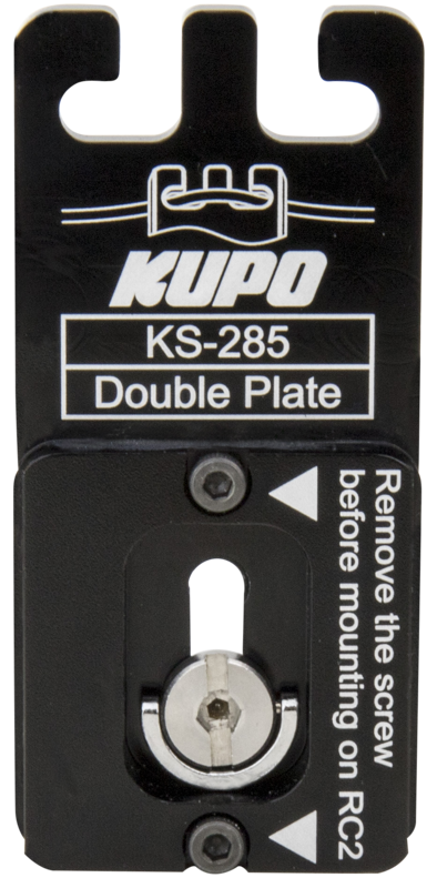 Kupo KS-285 Double Plate (Quick Release Plate for Arca-Swiss & RC2)