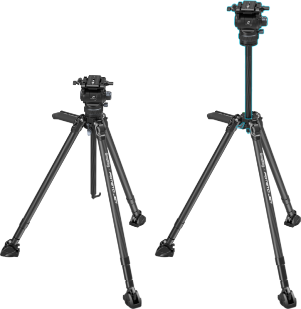 SmallRig 4259 x Potato Jet Tribex Hydraulic Carbon Fiber Tripod Kit