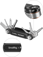 800q-02_129121 SmallRig x FILM RIOT 7-in-1 Folding Wrench Set with Multiple Angle Positioning (Red)