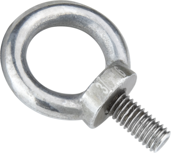 800q-03_122773 Kupo KS-155L Ring Bolt 3/8"-16 x 20mm Stainless Steel, Long Thread